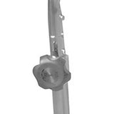 McKesson Mayo Instrument Stand Hand Operated Single Post U-Shaped Base Small Tray (691124_EA) 1/EA