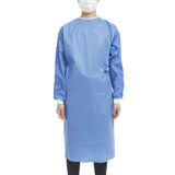 Astound® Non-Reinforced Surgical Gown with Towel Small / Medium Blue Sterile AAMI Level 3 Disposable (273632_CS) 20/CS