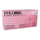 Polymed® Exam Glove Medium NonSterile Latex Standard Cuff Length Fully Textured Ivory Not Rated (349005_BX) 100/BX