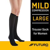 3M™ Futuro™ Compression Socks Knee High Large Black Closed Toe (1066565_PR) 1/PR