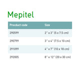 Mepitel® Wound Contact Layer Dressing 2 X 3 Inch Sterile (712204_CS) 50/CS