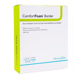ComfortFoam™ Border Foam Dressing 6 X 8 Inch With Border Waterproof Backing Silicone Adhesive Rectangle Sterile (989189_BX) 5/BX