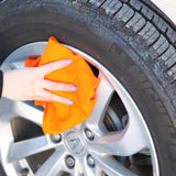 Hospeco® Huck Cotton Cleaning Towels 16x26 Orange, 120/Case (HOSABSBNT-ORNG-CS) Case of 120