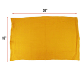 Hospeco® Huck Cotton Cleaning Towels 16x26 Yellow, 120/Case (HOSABSBNT-YELW-CS) Case of 120