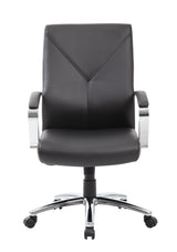Boss LeatherPlus Executive Chair, Black (B10101-BK) Each