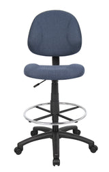 Boss Ergonomic Works Adjustable Drafting Chair without Arms, Blue (B1615-BE) Each