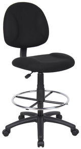 Boss Ergonomic Works Adjustable Drafting Chair without Arms, Black (B1615-BK) Each