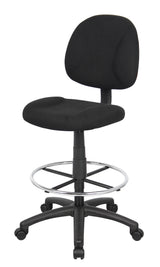 Boss Ergonomic Works Adjustable Drafting Chair without Arms, Black (B1615-BK) Each