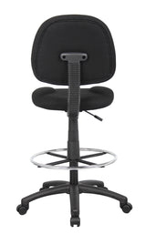 Boss Ergonomic Works Adjustable Drafting Chair without Arms, Black (B1615-BK) Each