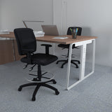 Boss Multi-Function Fabric Drafting Stool w/Adjustable Arms (B1636-BK) Each