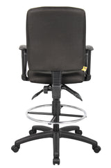Boss Multi-Function Fabric Drafting Stool w/Loop Arms (B1637-BK) Each