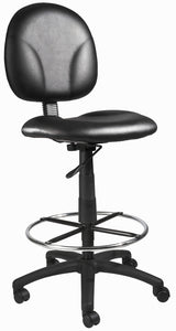 Boss Black Antimicrobial Drafting Stools w/Footring (B1690-CS) Each