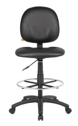 Boss Black Antimicrobial Drafting Stools w/Footring (B1690-CS) Each