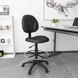 Boss Black Antimicrobial Drafting Stools w/Footring (B1690-CS) Each