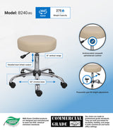 Boss Beige Caressoft Medical Stool (B240-BG) Each