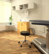 Boss Black Antimicrobial Vinyl Medical Stool (B240-BK) Each