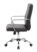 Boss Retro Task Chair with Chrome Fixed Arms (B436C-CP) Each