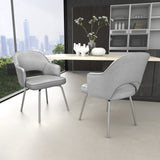 Boss Gray Linen Guest Chair (B489C-GR) Each