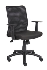 Boss Budget Mesh Task Chair w/T-Arms (B6106) Each