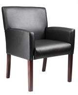 Boss Box Arm Guest, Accent or Dining Chair w/Mahogany Finish (B629M) Each