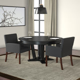 Boss Box Arm Guest, Accent or Dining Chair w/Mahogany Finish (B629M) Each