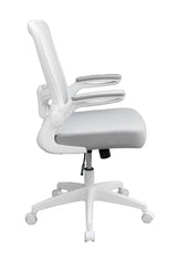 Boss Gray Mesh, Flip Arm, Task Chair, White Frame (B6366WT-GY) Each