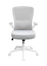Boss Gray Mesh, Flip Arm, Task Chair, White Frame (B6366WT-GY) Each