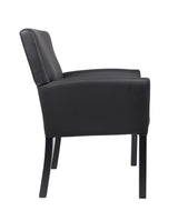 Boss Box Arm Guest, Accent or Dining Chair w/Black Base (B639-BK) Each