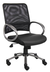 Boss Mesh Back w/Pewter Finish Task Chair (B6406) Each