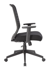 Boss Horizontal Mesh Back Task Chair, Synchro-Tilt Mechanism (B6566-BK) Each