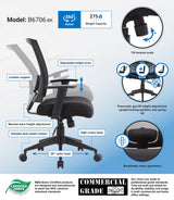 Boss Mesh Back Task Chair (B6706-BK) Each