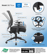Boss Contract Mesh Back Task Chair (B6716-BK) Each