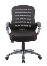 Boss Ribbed High Back Mesh Chair (B6756-BK) Each