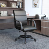 Boss Mid Back Executive Chair In LeatherPlus (B686) Each