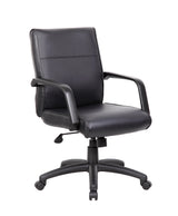 Boss Mid Back Executive Chair In LeatherPlus (B686) Each