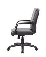 Boss Mid Back Executive Chair In LeatherPlus (B686) Each