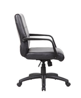 Boss Mid Back Executive Chair In LeatherPlus (B686) Each