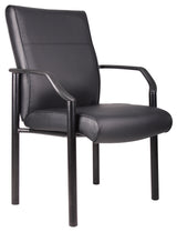 Boss Mid Back Guest Chair In LeatherPlus (B689) Each