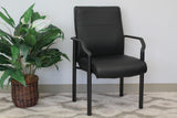 Boss Mid Back Guest Chair In LeatherPlus (B689) Each