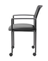 Boss Mesh Guest Chair with Casters, Black (B6909R-CS) Each