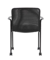 Boss Mesh Guest Chair with Casters, Black (B6909R-CS) Each
