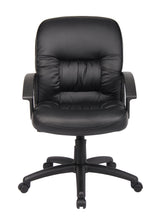 Boss Mid Back LeatherPlus Chair (B7306) Each
