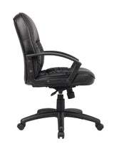 Boss Mid Back LeatherPlus Chair (B7306) Each