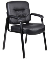 Boss Executive Mid Back LeatherPlus Guest Chair (B7509) Each