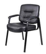 Boss Executive Mid Back LeatherPlus Guest Chair (B7509) Each