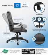 Boss Executive Leather Budget Chair (B8106) Each