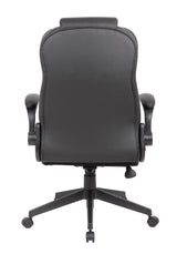 Boss Executive High Back CaressoftPlus Flip Arm Chair (B8551-BK) Each