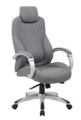 Boss Executive Hinged Arm Chair, Gray (B8871-GY) Each