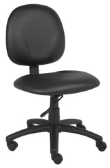 Boss Diamond Task Chair In Black Antimicrobial Vinyl (B9090-CS) Each