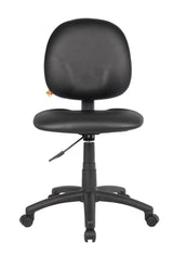 Boss Diamond Task Chair In Black Antimicrobial Vinyl (B9090-CS) Each